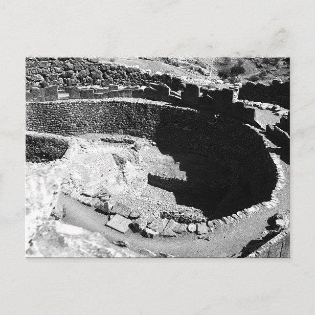 Vintage Grekland Mycenae Kammaren grav Vykort (Framsida)