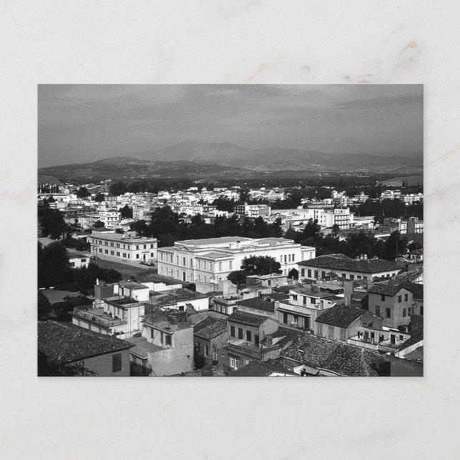 Vintage Grekland Nafplion Stad Vykort (Framsida)
