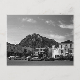 Vintage Grekland Nafplion Venetian-slott Vykort