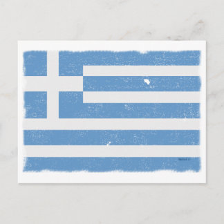 Vintage Grekland-vykort för Flagga Vykort
