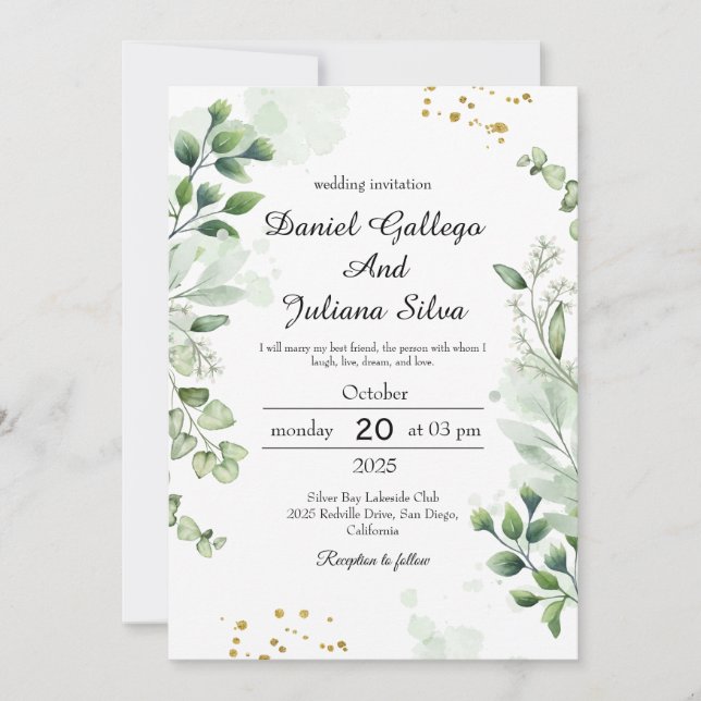 Vintage Grey Snöre bröllopsinbjudan Inbjudningar (Framsida)