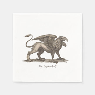 Vintage griffin (gryphus greiff) illustration. pappersservett
