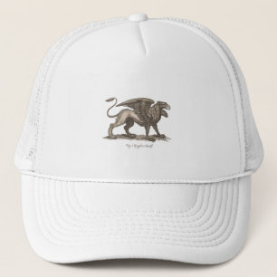 Vintage griffin (gryphus greiff) illustration. truckerkeps