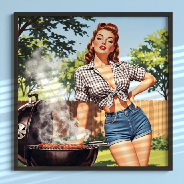 Vintage Grill Pin-up Poster (Skapare uppladdad)