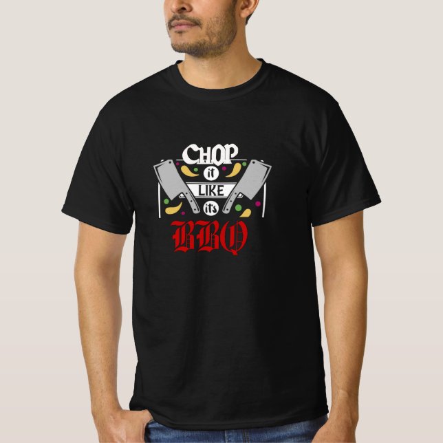 Vintage Grilling BBQ T Shirt (Framsida)
