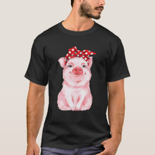 Vintage Gris Cute Bandana T Shirt