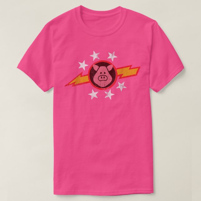 Vintage Grisar i rymden T Shirt (Design framsida)