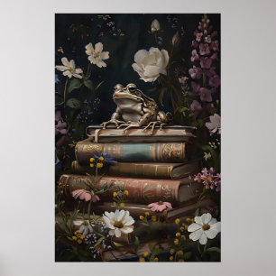 Vintage grodbutikstryck, Dark Academia Poster