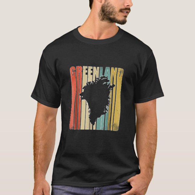 Vintage Grönland T Shirt (Framsida)