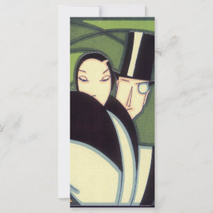 Vintage grönsaksetikett för Topper, Art Deco-roman
