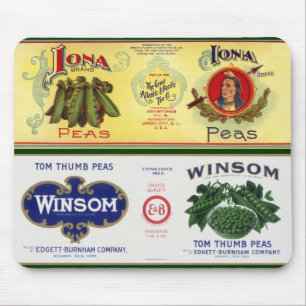 Vintage grönsakskonservetikett konst, Iona Brand ä Musmatta
