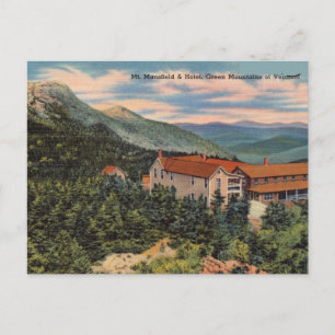 Vintage, Grönt bergen Vermont Vykort
