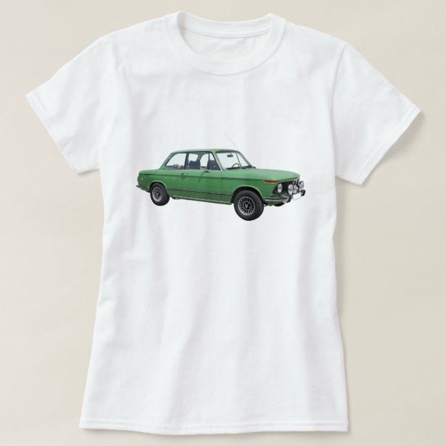 Vintage grönt BMW T Shirt (Design framsida)