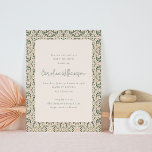 Vintage  Grönt  för Rosa Blommigt Tile Baby Shower Inbjudningar<br><div class="desc">Vintage  Grönt  Blommigt för  Rosa Tile Baby Shower-inbjudan</div>
