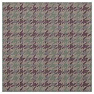 Vintage grönt Houndstooth plaid mönster Tyg