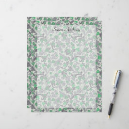 Vintage Grönt Ivy Vines Growing on Trellis Papper