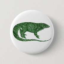 Vintage Grönt Lizard