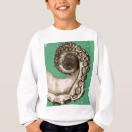 Vintage Grönt Nautical Octopus Tentacle T-shirt