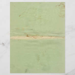 Vintage Grönt Papper Letterhead