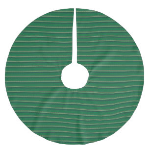 Vintage grönt röd svart beige stripe mönster julgransmatta borstad polyester