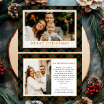 Vintage Grönt Tartan Play Photo jul<br><div class="desc">Skicka varmt önskemål den här julhelgen med den Vintage Grönten Tartan Play Photo Merriest jul-Helgdag Card. Med en charmerande grönt gingham, som har parats med mönster med ditt favoritfamiljefoto, blandar det här kortet sig av tidlös elegans med festiv cheer. Perfekt för att sprida helgdag glädje till vänner och familj, den...</div>
