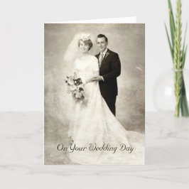 Vintage, groom, Grattisar Kort