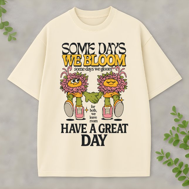 Vintage Groovy Flower Friends Graphic Inspirationa T Shirt (Skapare uppladdad)