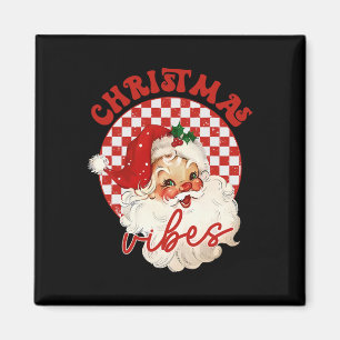 Vintage Groovy Jultomten jul Vibes Kids G Magnet