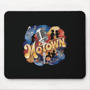 Vintage Groovy Motownmusik Akvarellkonst Musmatta