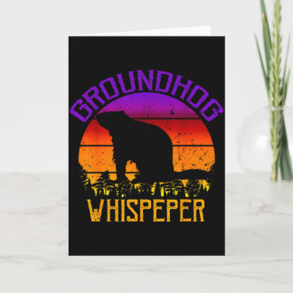 Vintage Groundhog Whispeper Groundhog Day  Kort