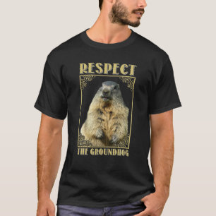 Vintage Groundhog Whisperer Silhouette Gift Ground T Shirt