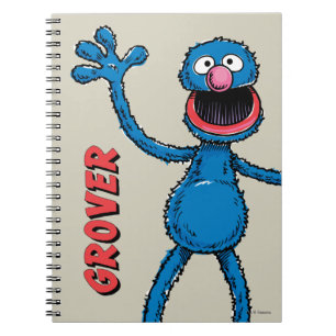 Vintage Grover Anteckningsbok Med Spiral