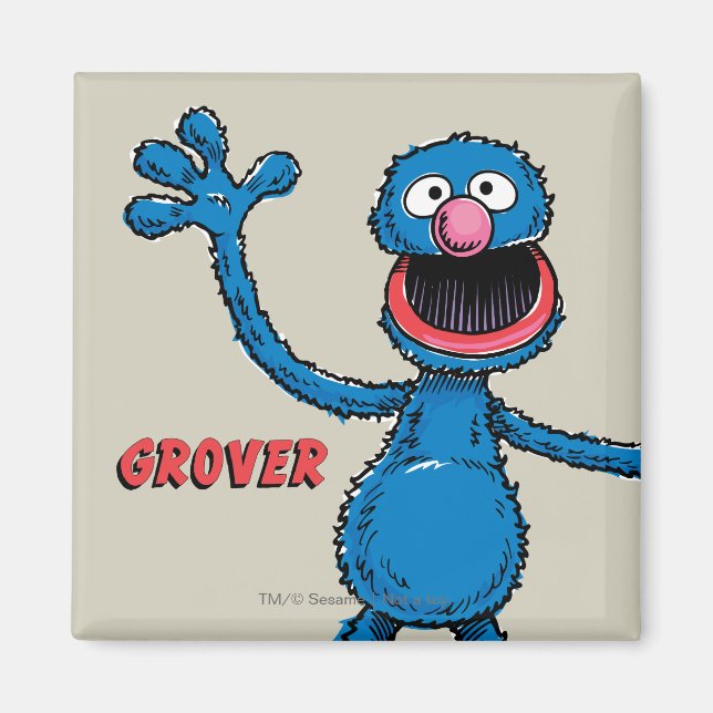 Vintage Grover Magnet (Framsidan)