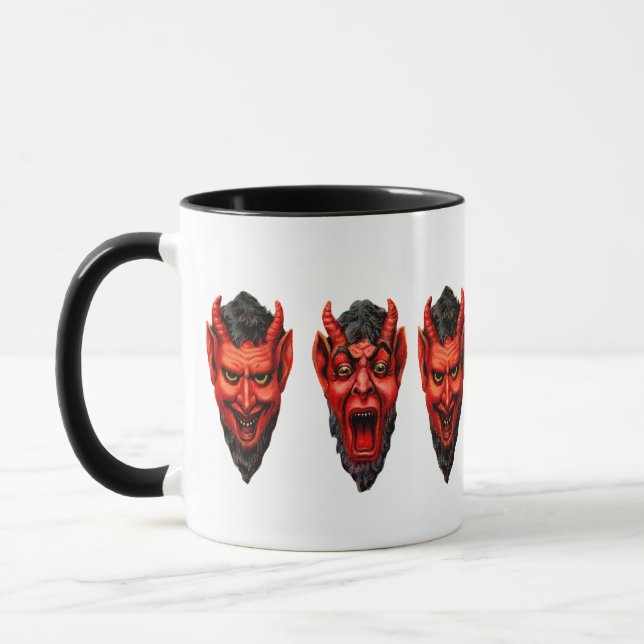 Vintage Growling Krampus Mugg (Vänster)