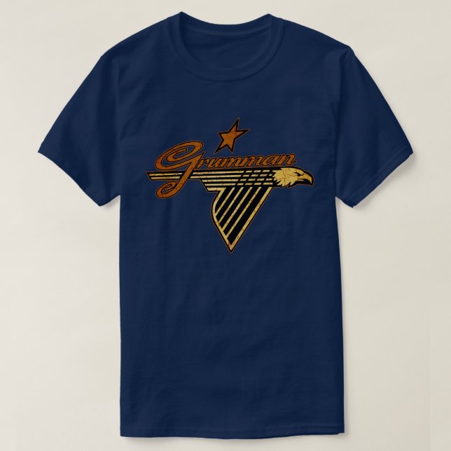 Vintage Grumman Aircraft T Shirt (Design framsida)