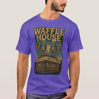 Vintage Grunge 70s Waffle House Design T Shirt