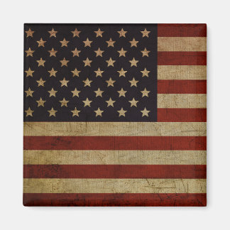 Vintage Grunge American Flagga Magnet