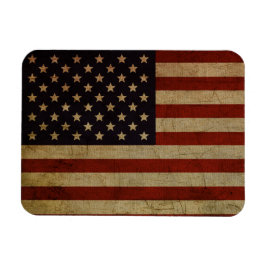 Vintage Grunge American Flagga Magnet