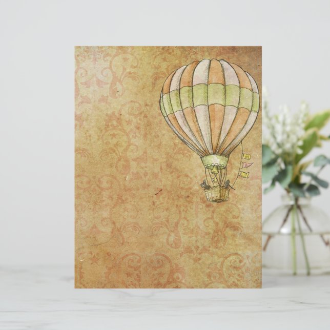 Vintage grunge ballong (Stående Fram)