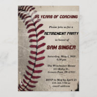 Vintage Grunge Baseball Coach Pension Birthday