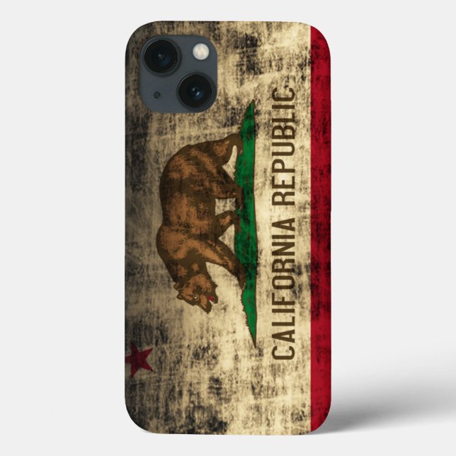 Vintage Grunge California Flagga (Baksida)