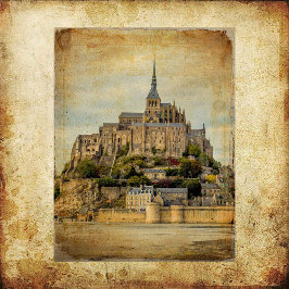 Vintage Grunge Castle Scrapbook Papper