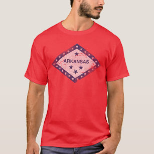 Vintage Grunge Flagga Arkansas T Shirt