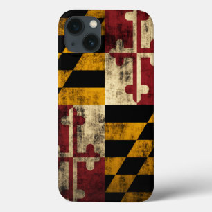 Vintage Grunge Flagga Maryland