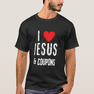 Vintage Grunge I Kärlek Jesus och en kopon Christi T Shirt