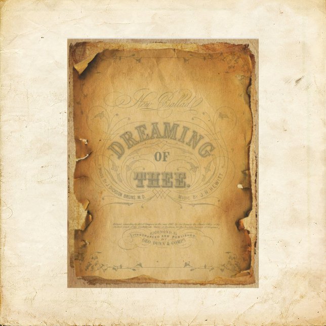 Vintage Grunge Music Program Scrapbook Papper (Skapare uppladdad)