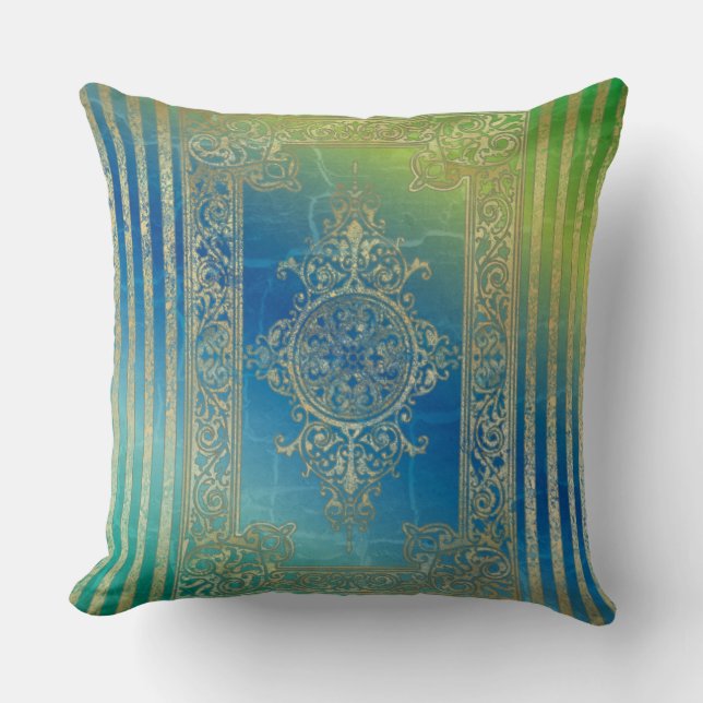 Vintage Grunge Ornament - Pillow Kudde (Framsida)