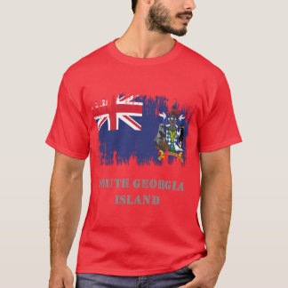 Vintage Grunge South Georgia Island Flag Active T Shirt