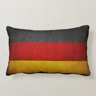 Vintage Grunge Tyskland Flagga Lumbarkudde