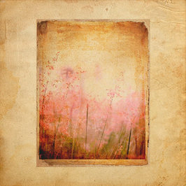 Vintage Grungy Blommigt Scrapbook Papper